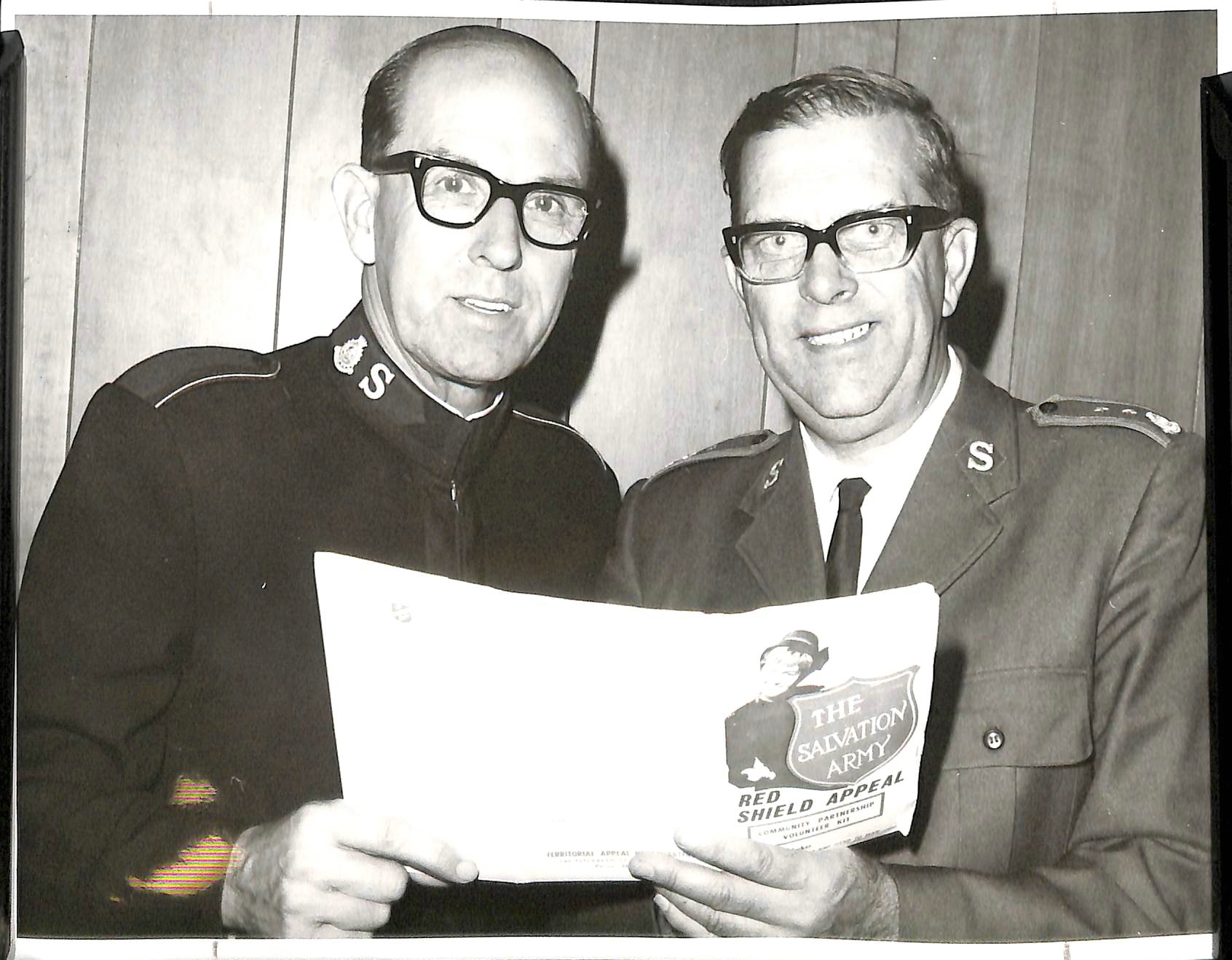 Photo of Lieut-Colonel Peter Lucas and Brigadier Edwin Marion