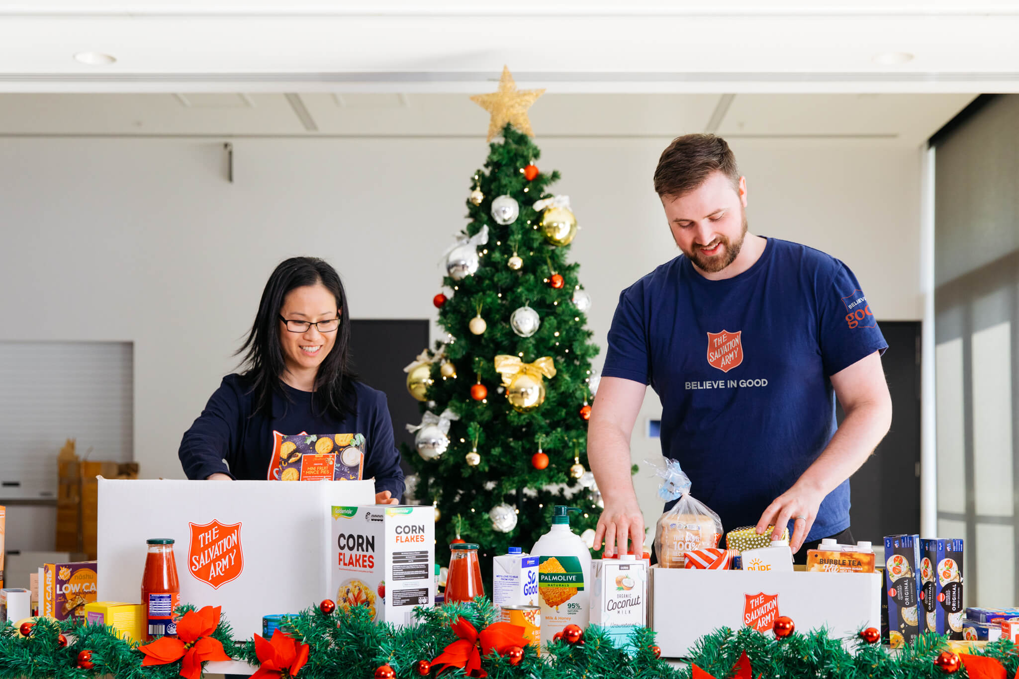 We can support you with food and gifts