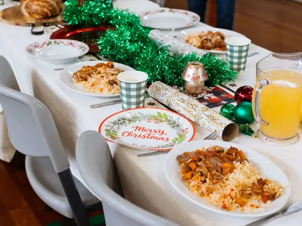 Share a Christmas meal with us