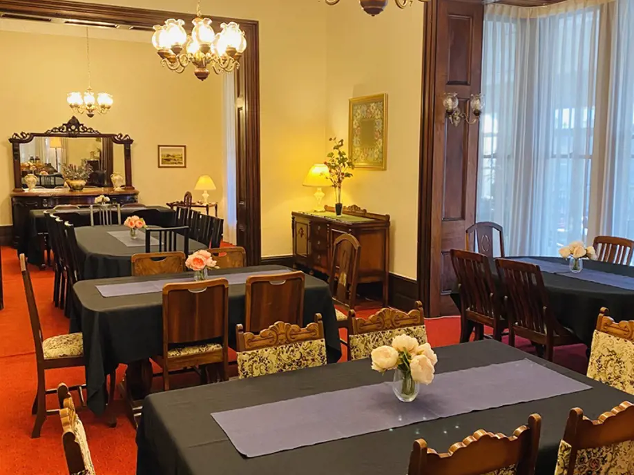 Option to use the formal dining area.