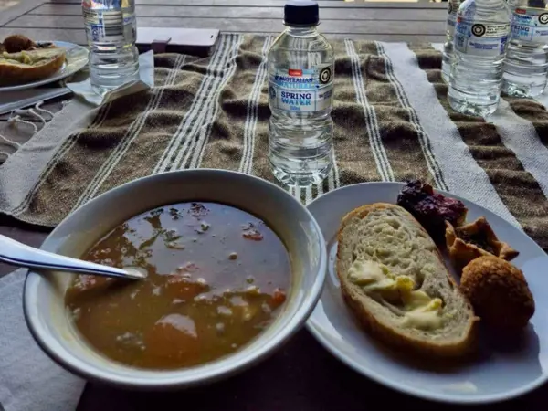 Evening church and community dinner