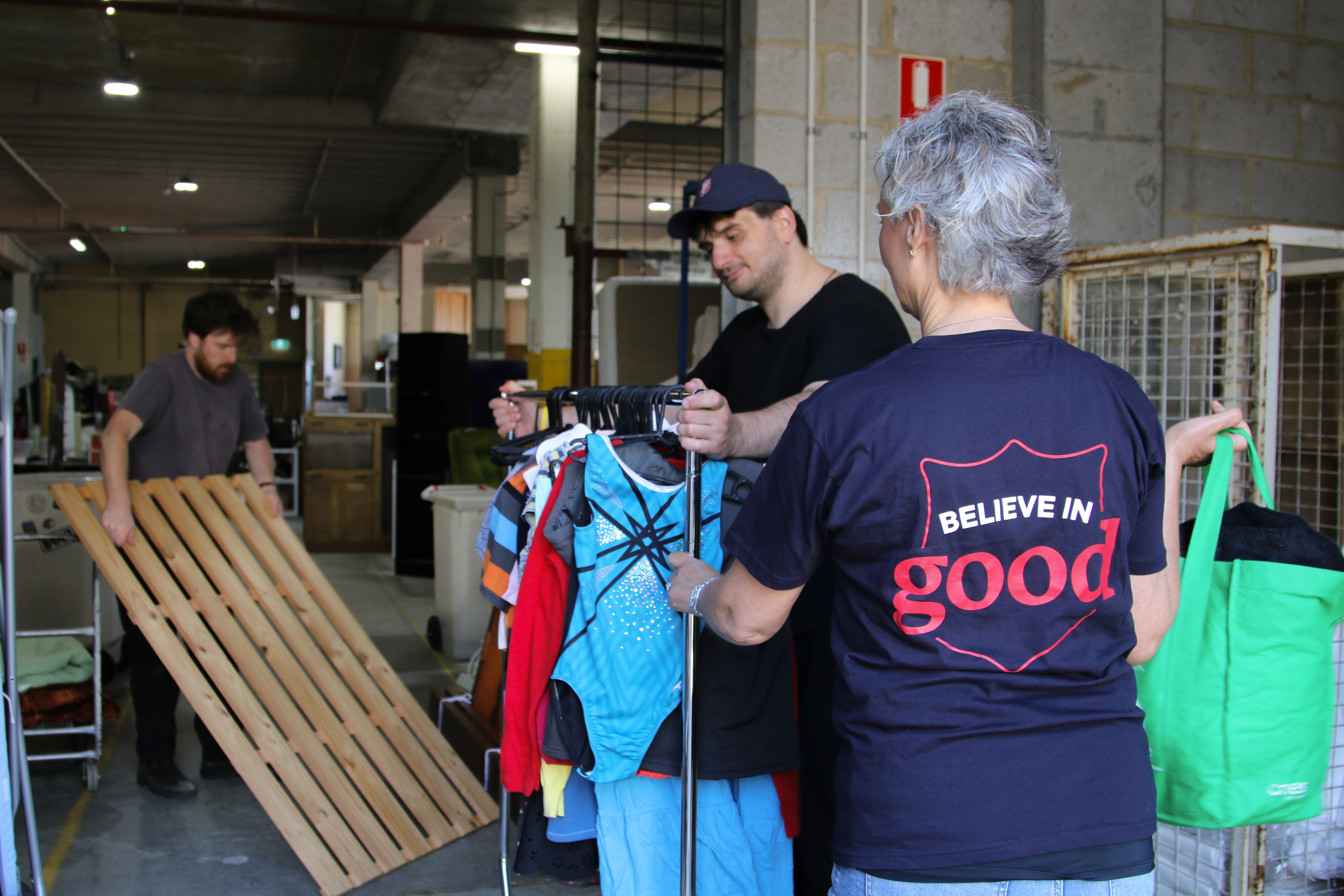 Volunteering at a salvos store