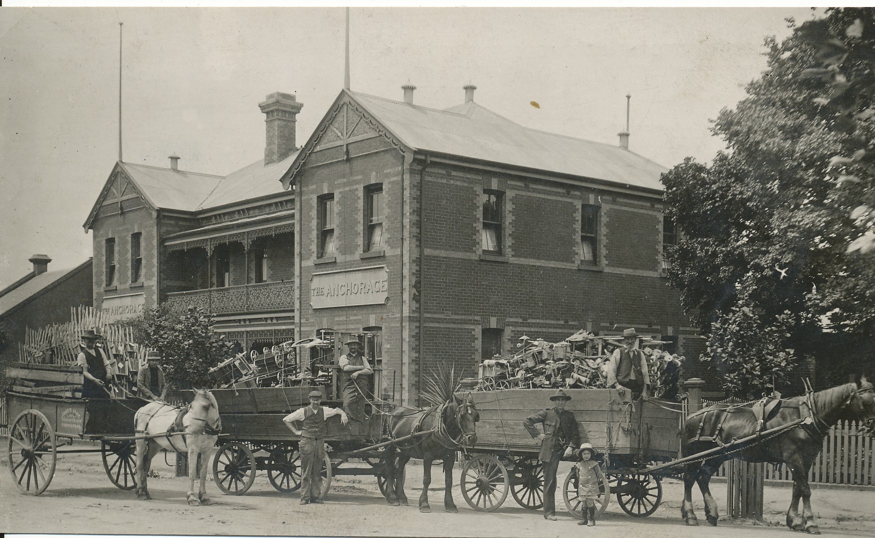 Old image of Victoria anchorage house