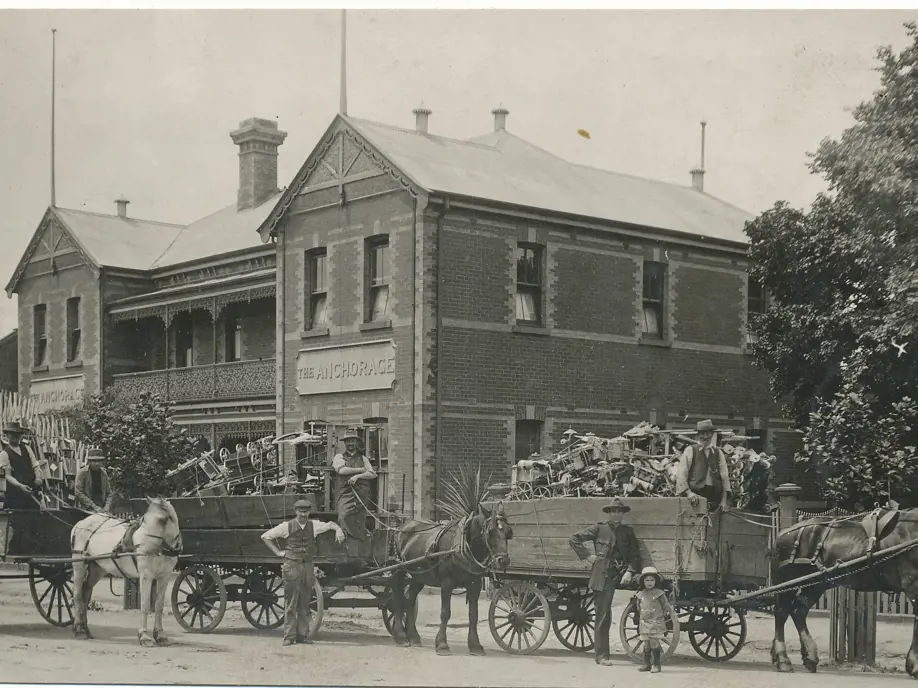 Old image of Victoria anchorage house