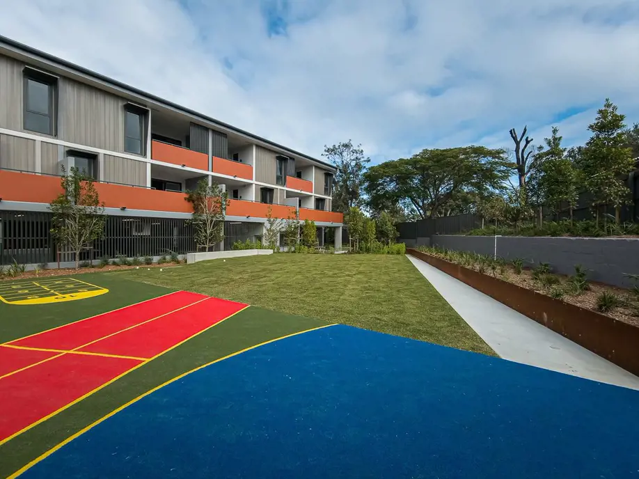 Backyard of Chermside housing