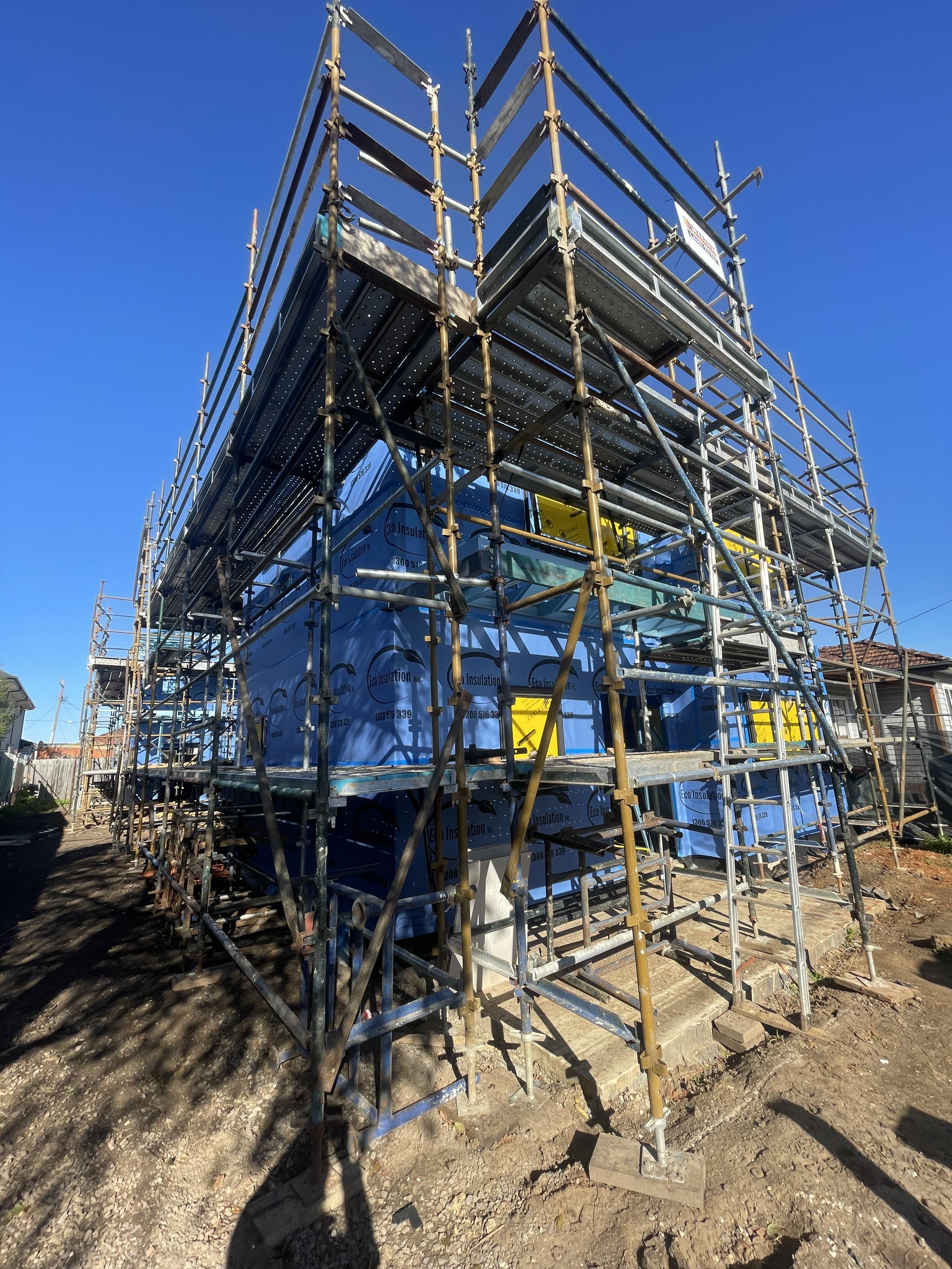 Housing construction in progress Victoria