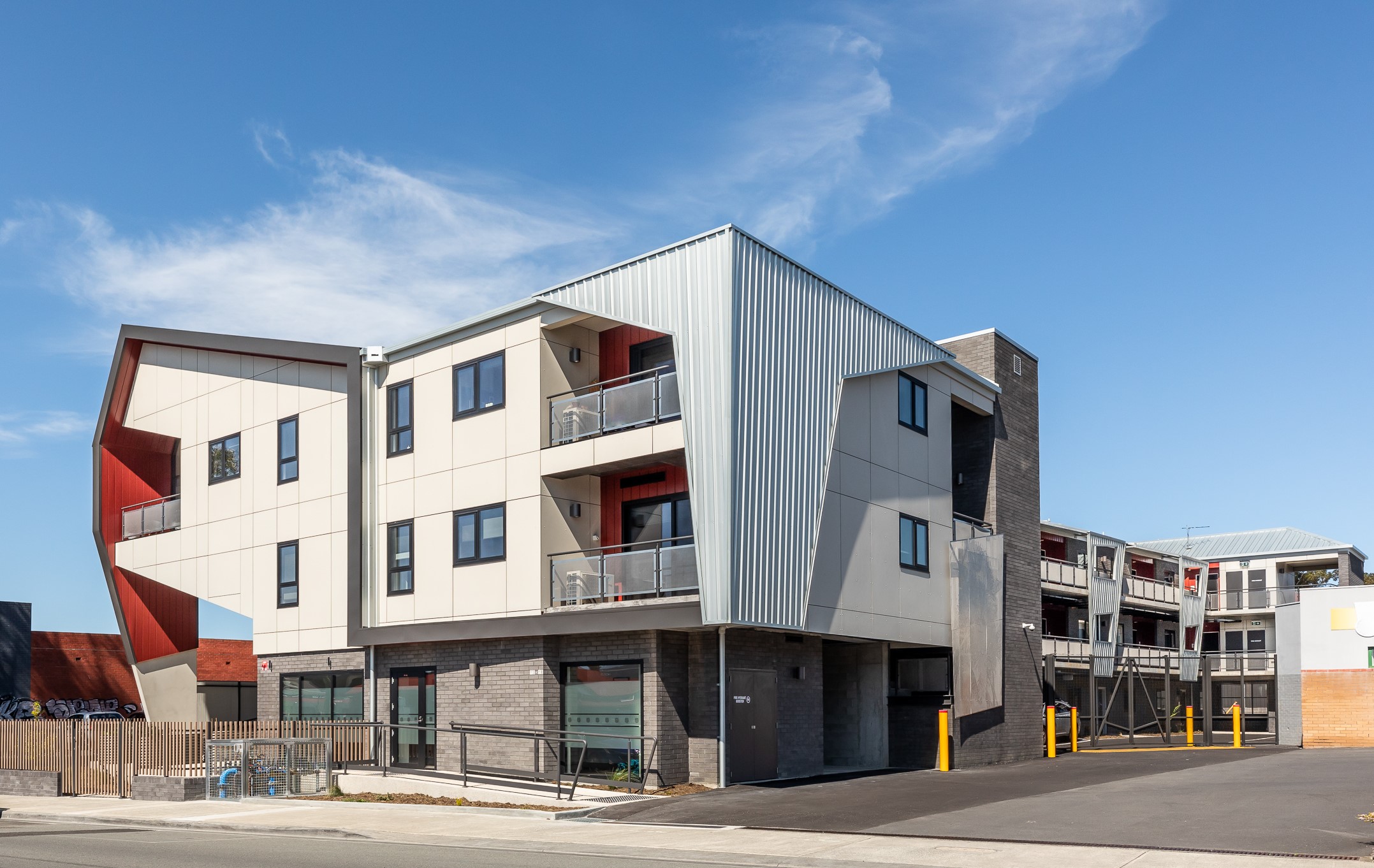 Sideview of the Hopkins Street housing