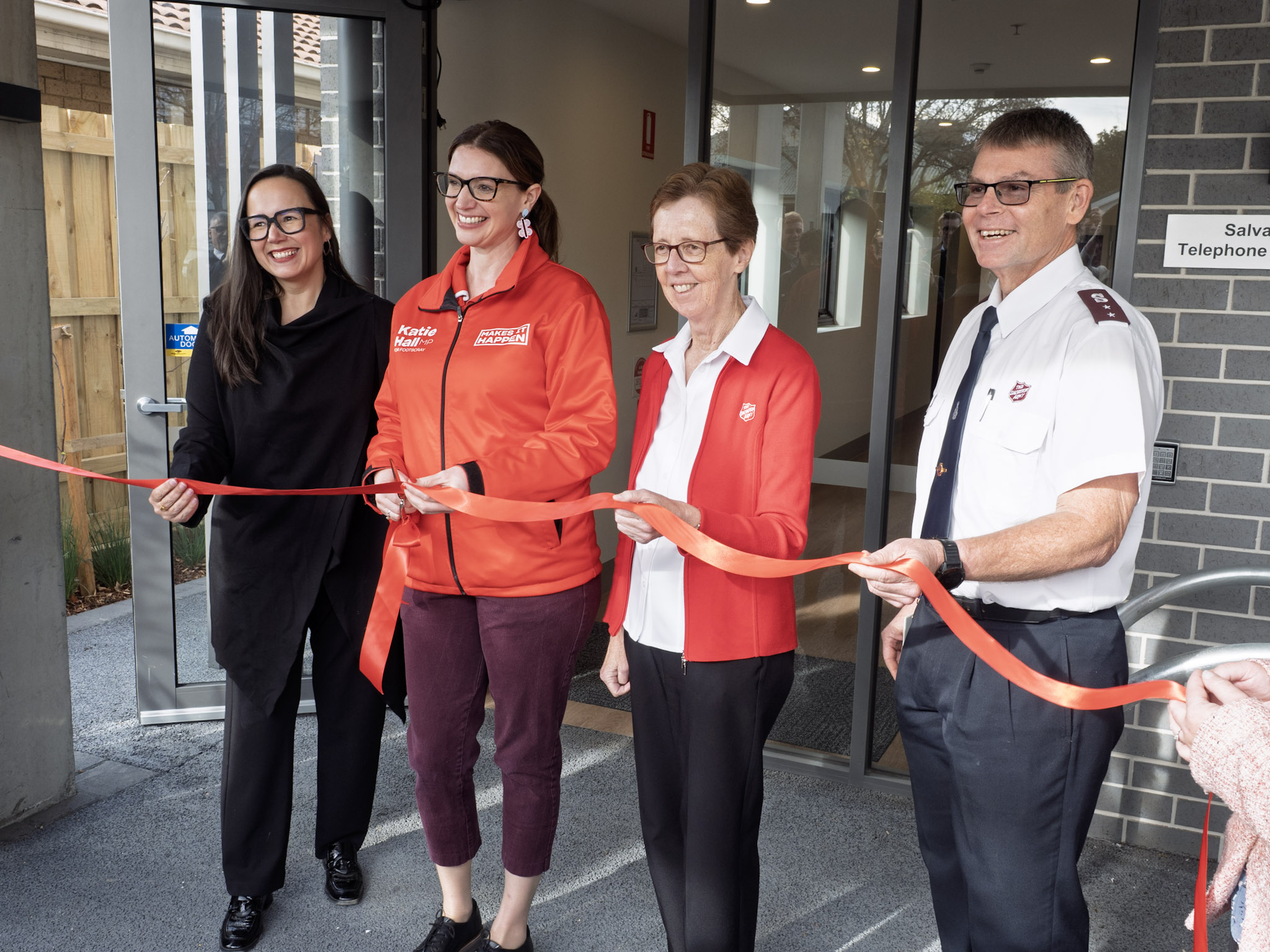 Ribbon cutting in Yarraville housing