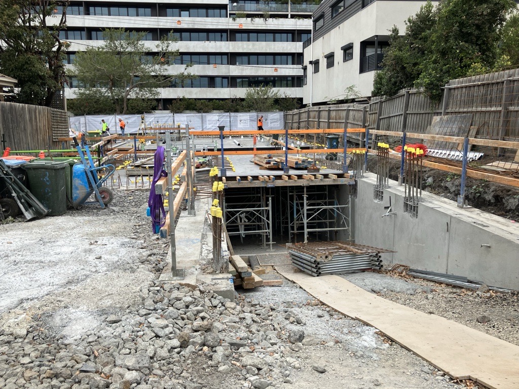 Yarraville site in construction