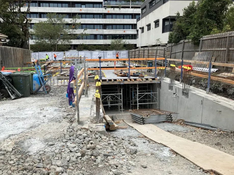 Yarraville site in construction