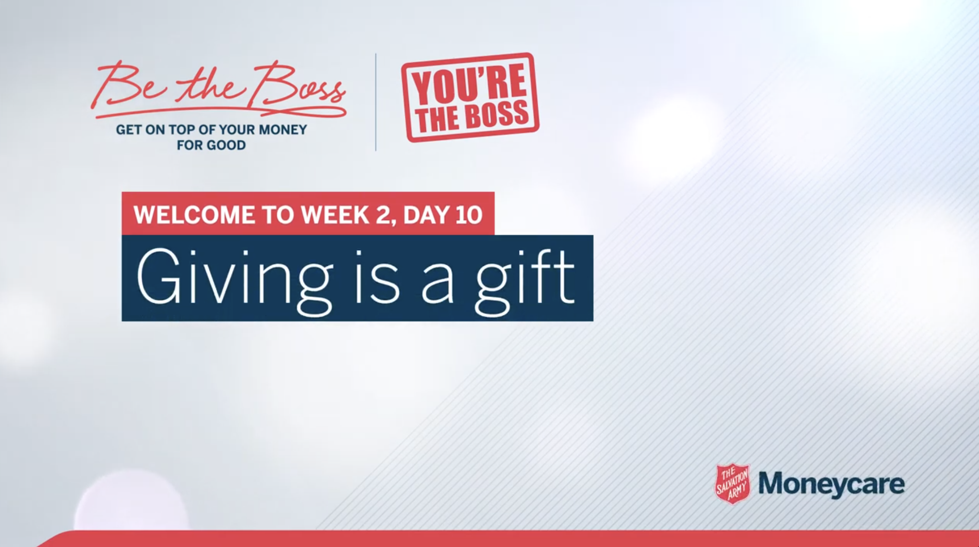 Day 10: Giving is a gift