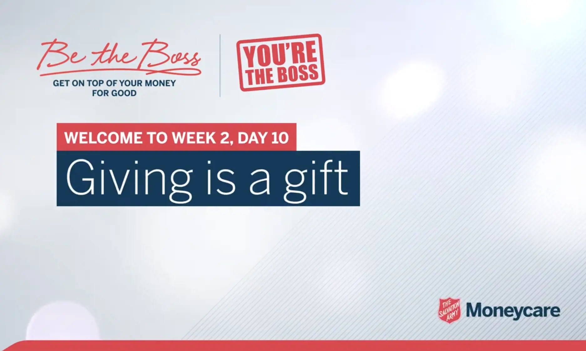 Day 10: Giving is a gift