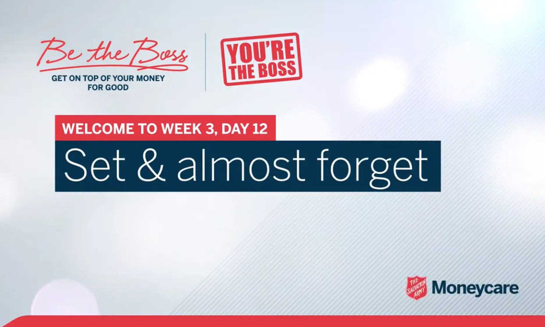 Day 12: Set and almost forget