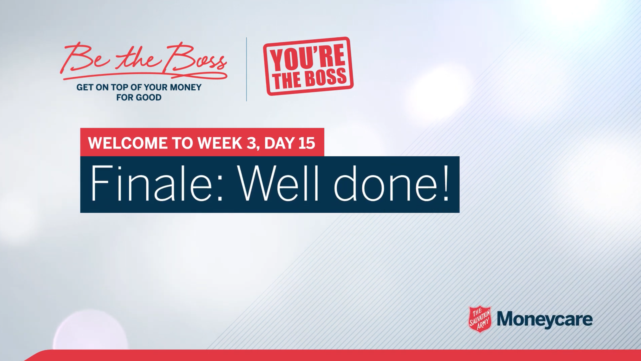 Day 15: Finale - well done!