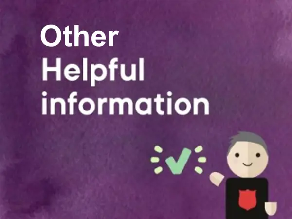 Other information for volunteers